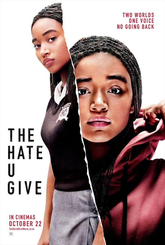 A poster for the movie 'the hate u give'